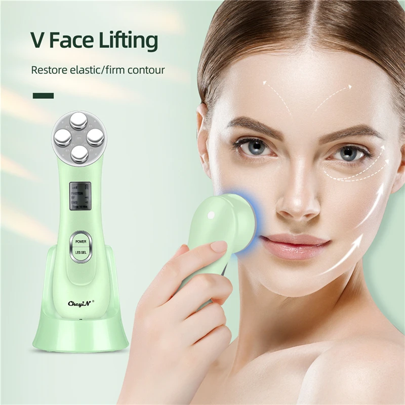Koop Ckeyin Ems Microstroom Rf Radio Frequentie Facial Lifting Schoonheid Apparaat Ultrasone Infrarood Lichaam Vermagering Huid Draai Massager