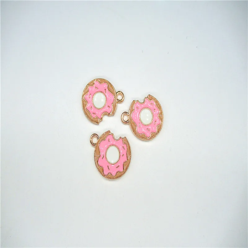 10 шт. Милые Пончики пищевые моделирование эмаль DIY кулон ручной работы сплав