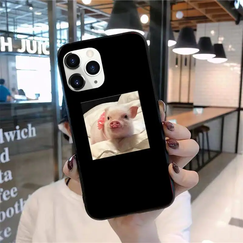 

Funny Cartoon Pig Phone Case for iPhone 11 12 mini pro XS MAX 8 7 6 6S Plus X 5S SE 2020 XR