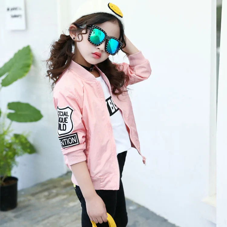 Детская одежда повседневная куртка для девочек на весну и осень новая Корейская