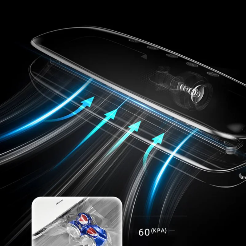 

Kitchen Electric Vacuum Sealer Machine 220V 110V With 10pcs Food Saver Bags Household Automatic Food Vacuum Packaging Machine