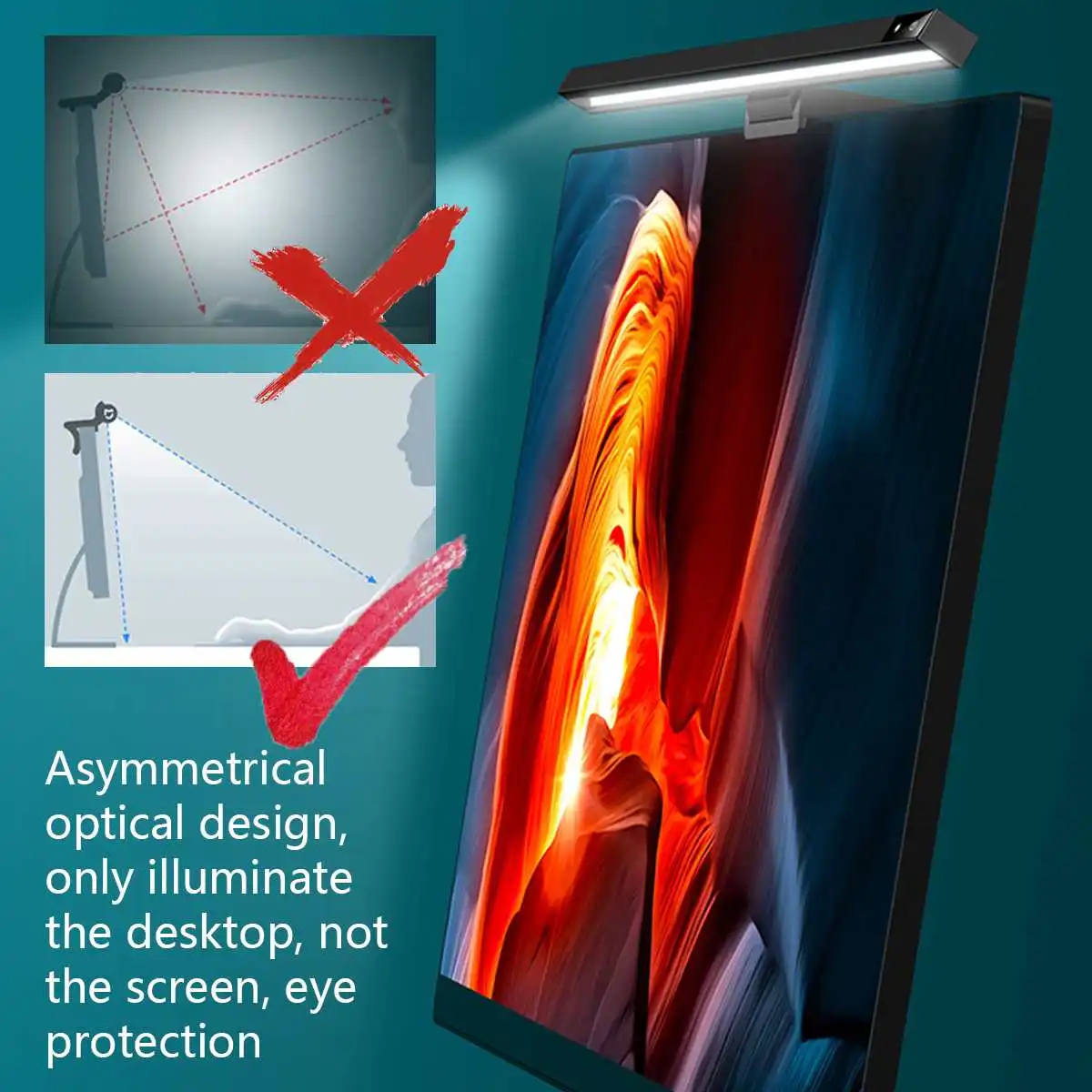 

Stepless Dimming Eye-Care LED Desk Lamp For Computer PC Monitor Screen bar Hanging Light LED Reading USB Powered Lamp