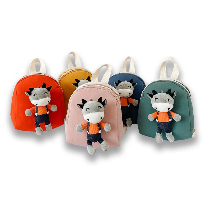 

Милый Детский плюшевый рюкзак с объемным изображением животных из мультфильма, школьный ранец для детского сада, дорожная сумка для малень...