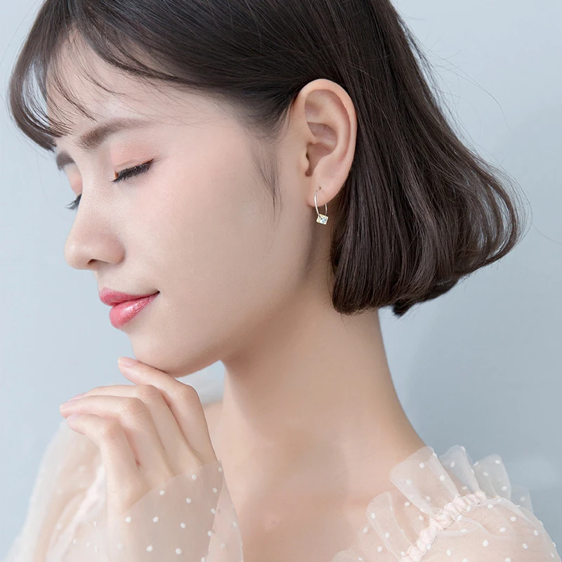 Colusiwei Классические Аутентичные 100% стерлингового серебра 925 пробы квадратный