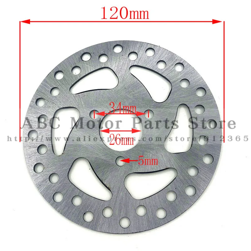 Газовый электрический скутер тормозной диск 120 мм 140 для 47cc 49cc 2 тактный карманный