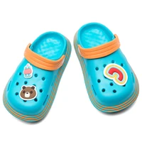 child sandals summer hole shoes crok rubber breathable kids blue eve tasteless material garden beach flat sandals