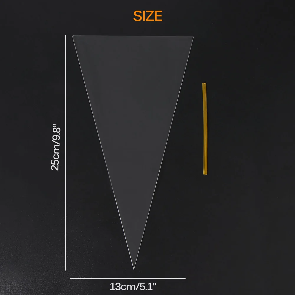 Прозрачный треугольный пакет Многофункциональный пластиковый для конфет