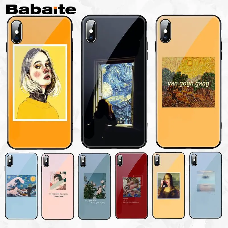 Babaite большое арт эстетичный &quotВан Гог&quot &quotМона Лиза David защитная пленка из