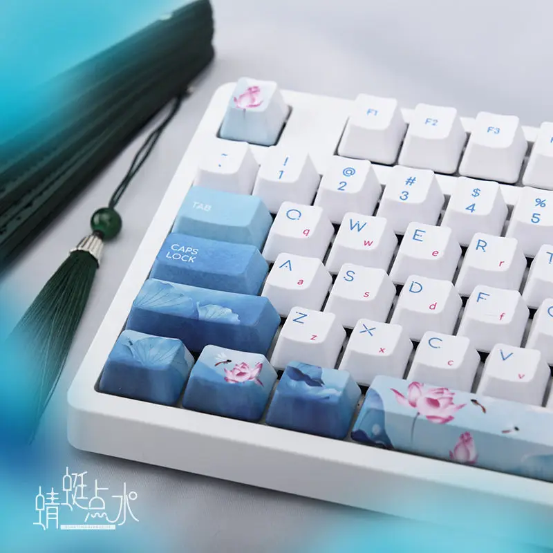 Poetic And Romantic Mechanical Keyboard Girl Cute High-End Keyboard Wired 104 Keys