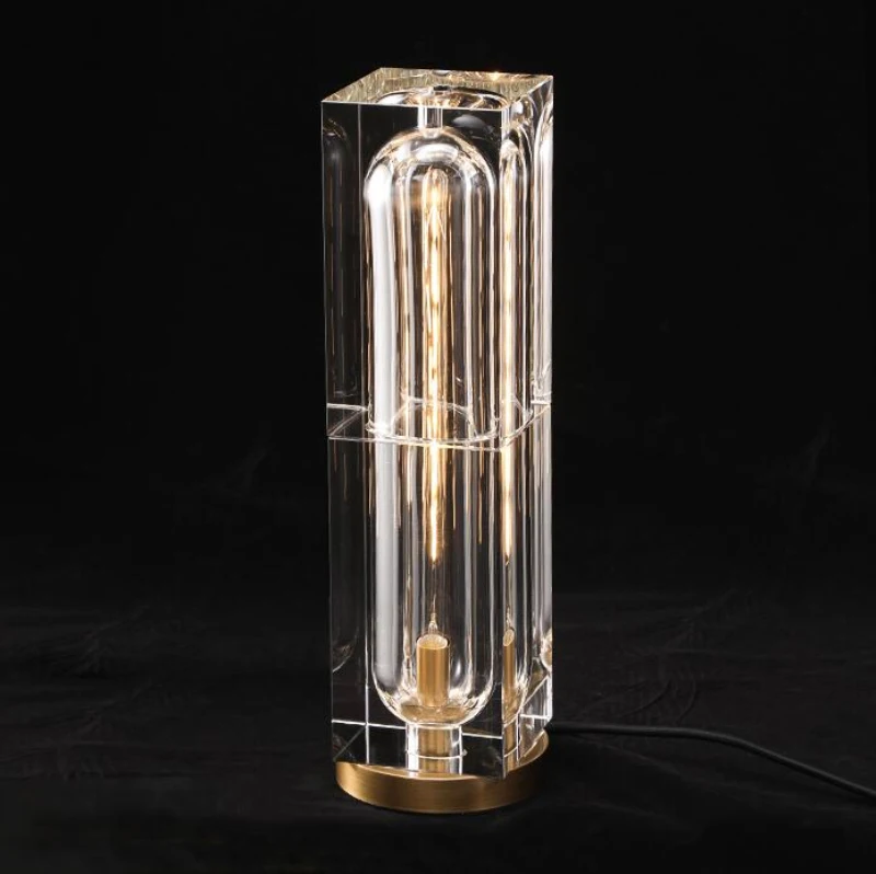 Роскошный светодиодный хрустальный Настольный светильник современный декор для