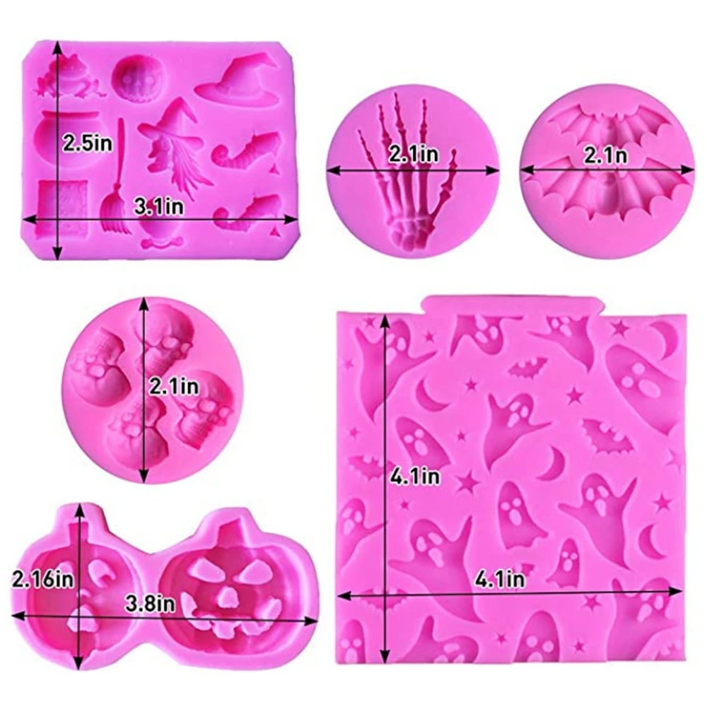 

Эпоксидная форма для Хэллоуина, летучая мышь, Сова, Череп, руки, мертвые ветки