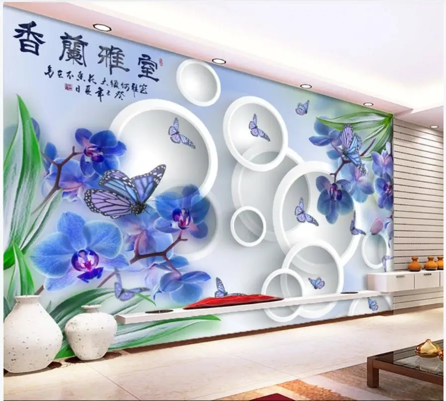 

Custom photo wallpapers 3d mural wallpapers 3d fantasy modern style flower mural background wall papers home decor