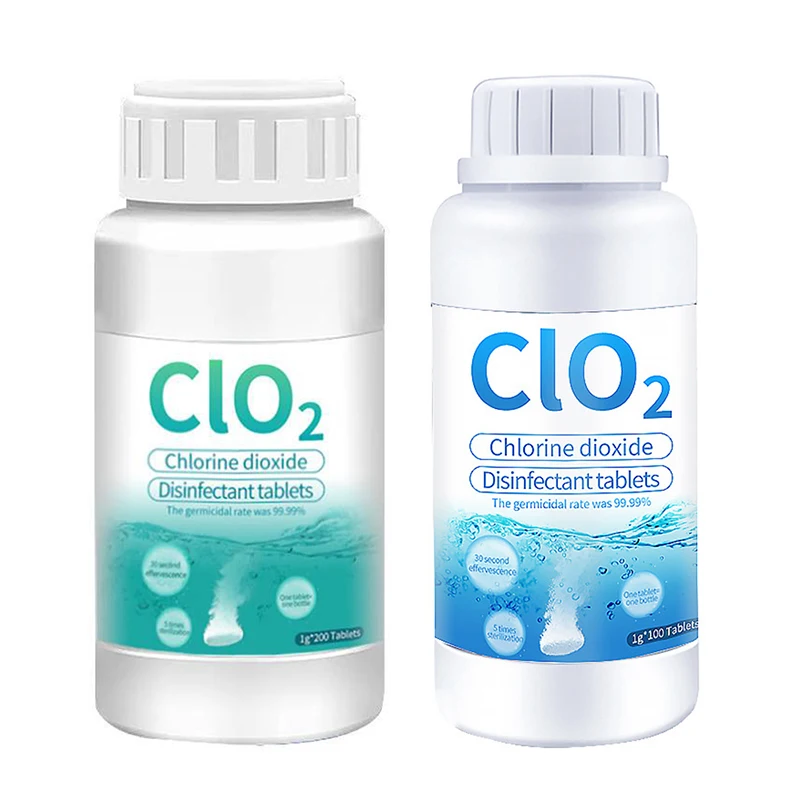 Таблетки Clo2 с диоксидом хлора антибактериальная дезинфекция