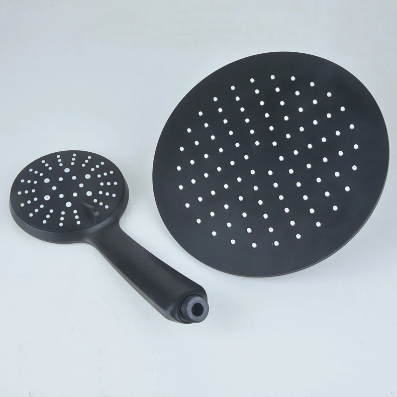 Бронзовый черный смеситель для душа ванной комнаты настенное крепление 8