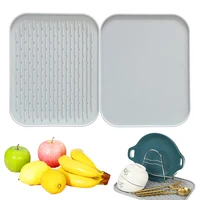 silicone dish drying mat drain pad water filter table placemat kitchen heat resistant counter protection durable kitchenware