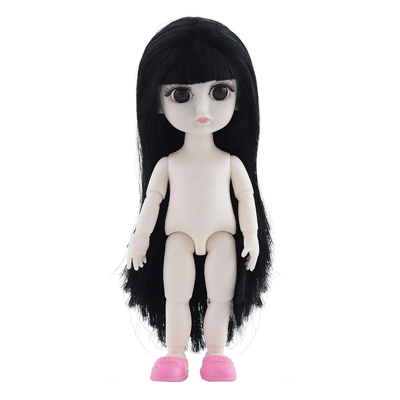 Кукла шарнирная с 3D глазами 16 см 13 дюймов