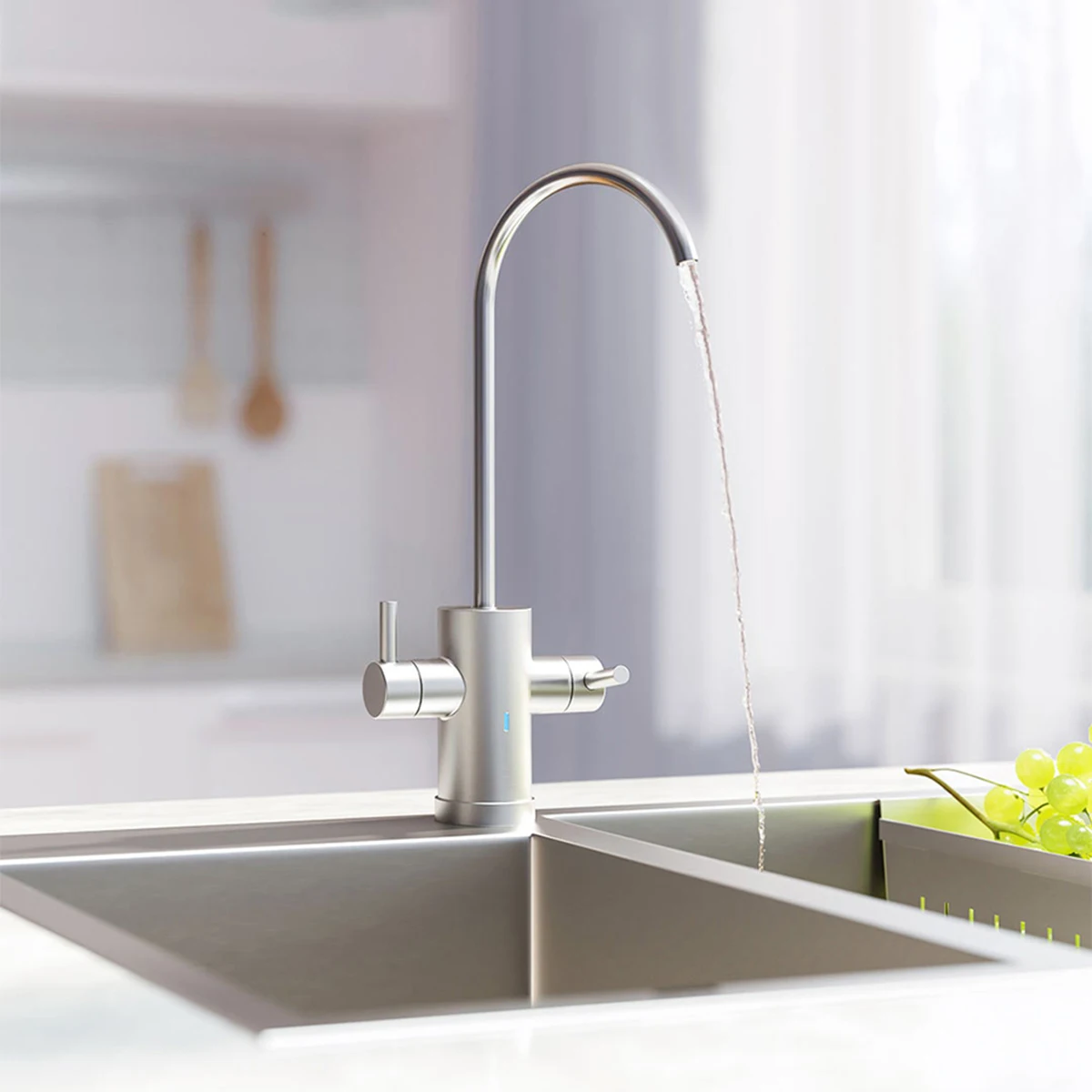 

Xiaomi Mijia Water Purifier H400G Double Switch Faucet 2 Filter Element 6 Level Filtration RO Reverse Osmosis OLED Display App