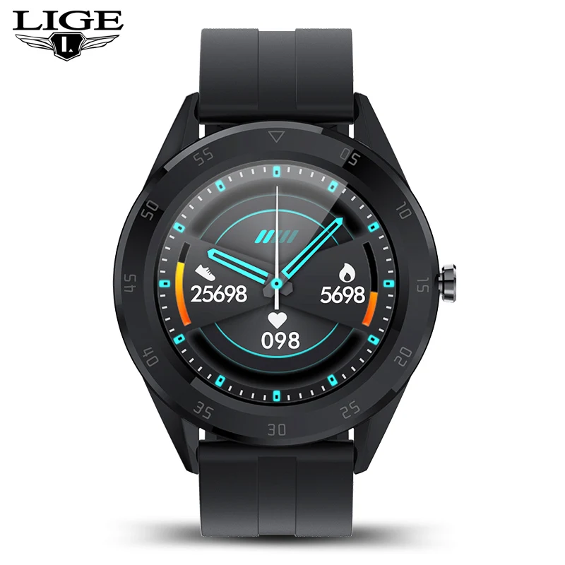 LIGE 2020 Новые смарт часы для мужчин и женщин водонепроницаемые спортивные Браслет