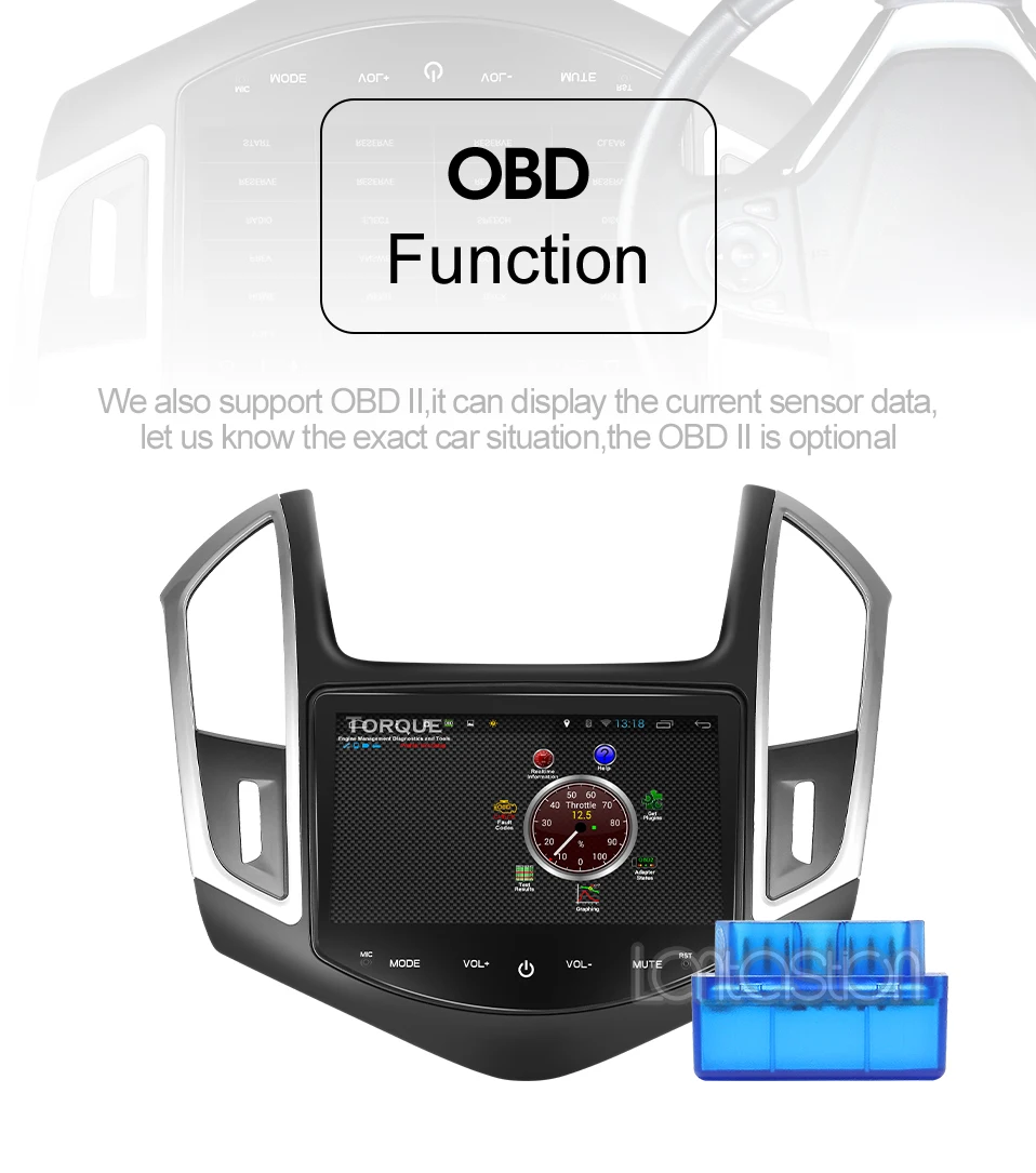 Android 9,0 2+ 32G автомобильный dvd gps плеер для Chevrolet Cruze 2013 с автомагнитолой видео плеер gps Навигация стерео