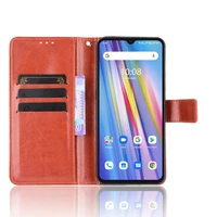Apply Umidigi A11 leather mobile phone shell clamshell Umidigi A11 retro magnetic mobile phone shell protective case
