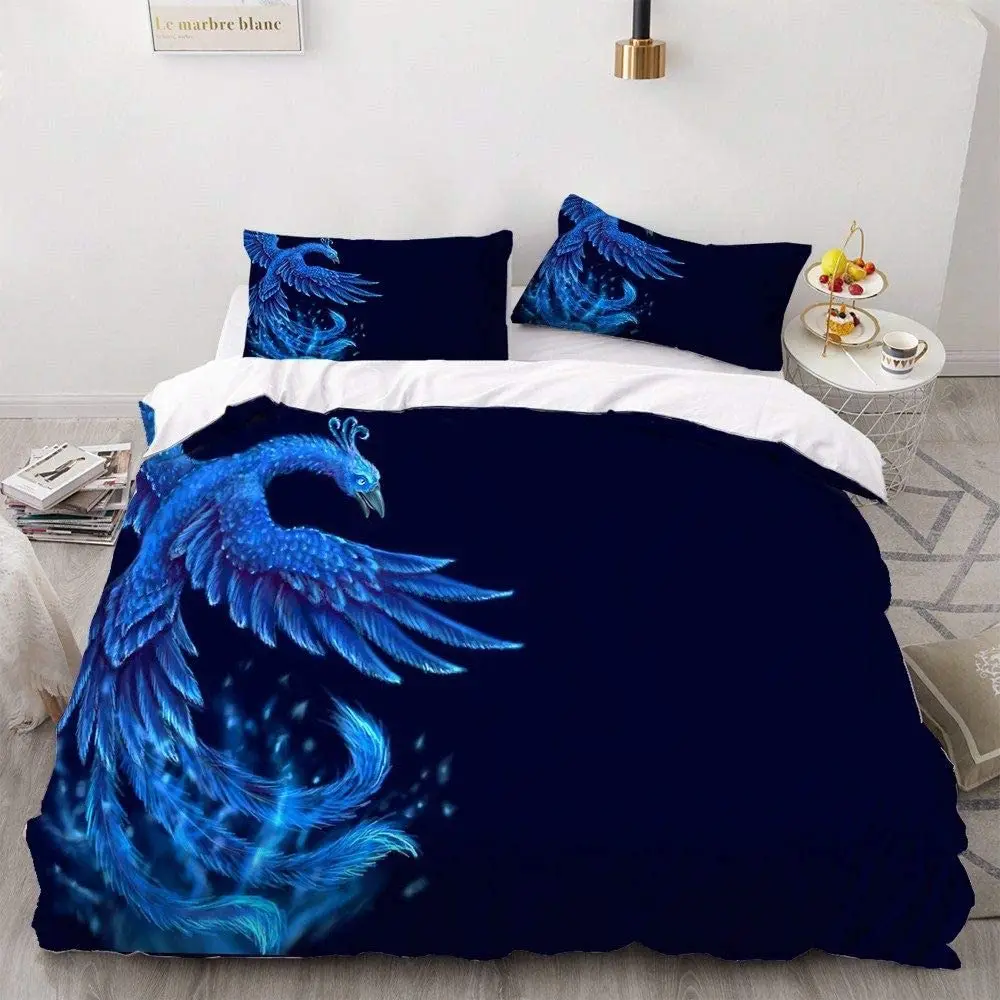 

YXYSHXR Phoenix Bedding Set Animal Duvet Cover Kids Bedroom Bed Bed Quilt Cover Bed Cover Se