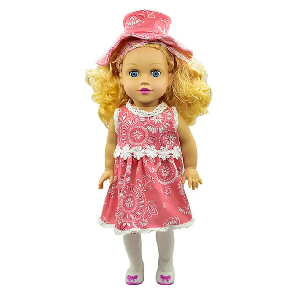 1 шт. 18-дюймовое платье для куклы в гавайском стиле игрушечное с кружевным