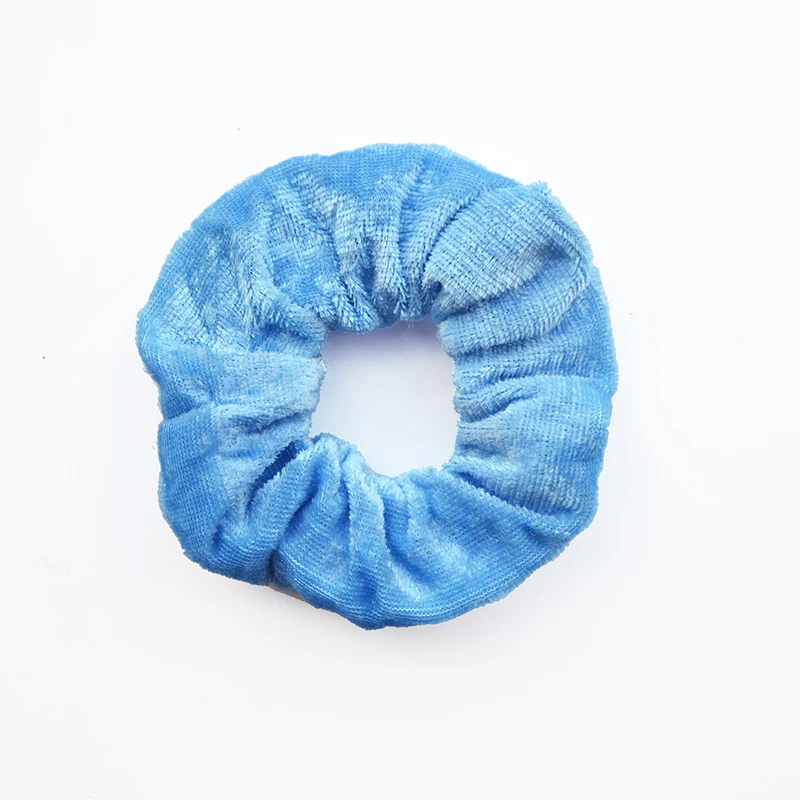 Light Blue Женское однотонное бархатное резинка для волос резинки головные уборы для девочки Женская прическа крепление - Цвет: Light Blue