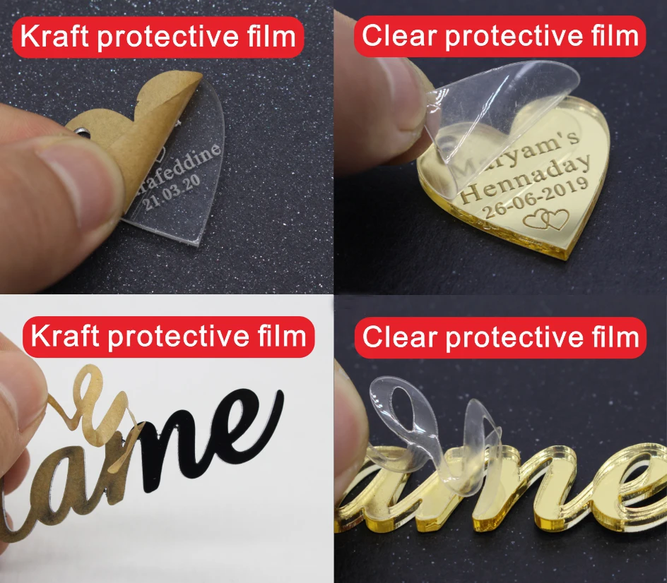 50Pcs 40mm*20 mm Personalized Engraved Mr &amp Mrs Surname Clear Acrylic Arrow Heart Wedding Party Table Centerpieces Decor | Дом и сад