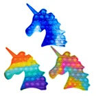 симпл димпл поп ит антистресс попит Радужный Единорог Popit Push Bubble Pop It фиджет-игрушки антистресс сжимаемая сенсорная игрушка Сжимаемый подарок для взрослых и детей