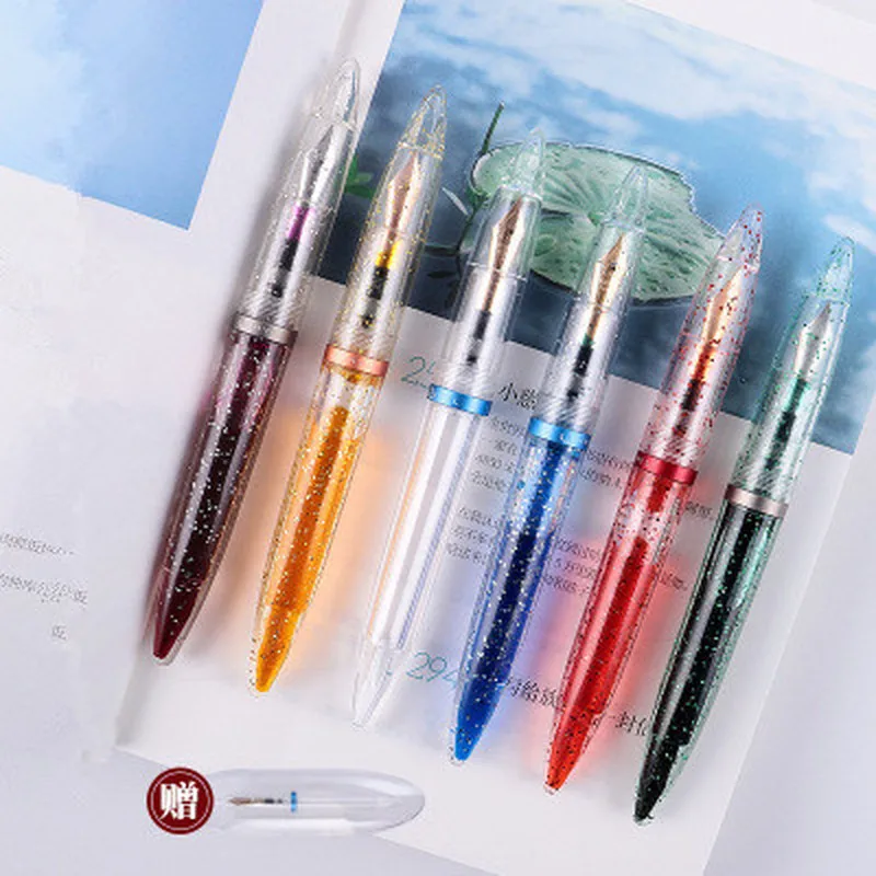 Высокая Ёмкость перьевая ручка прозрачный пипетка 0 5 мм для рисования школьные