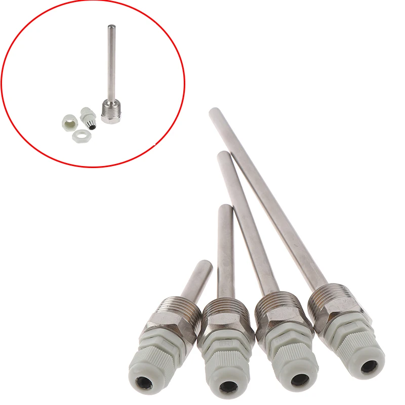1 X прочный 50 200 мм из нержавеющей стали с термометром 1/2 &quotNPT резьба для