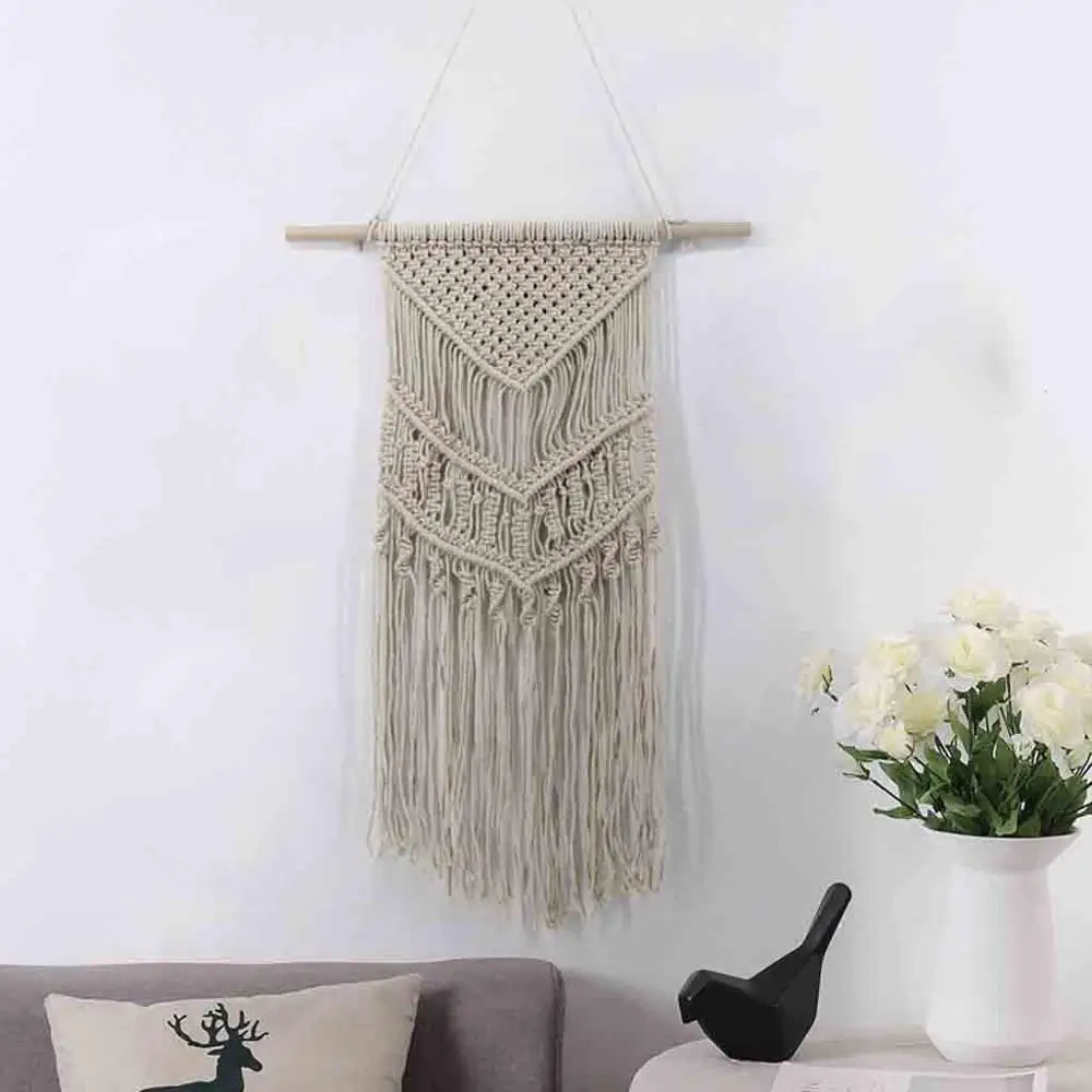 Настенные подвесной в технике макраме тканые Boho Chic чешские домашний