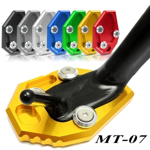 For Yamaha MT07 MT-07 FZ-07 FZ07 MT 07 2014 2015 2016 Motorcycle Foot Kickstand Side Stand Enlarge Extension Pad Support Plate
