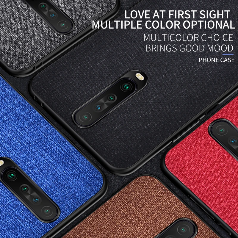 Тканевый чехол OTAO в стиле ретро для Xiaomi Redmi K30 K20 Note 8 7 6 5 Pro тонкий мягкий
