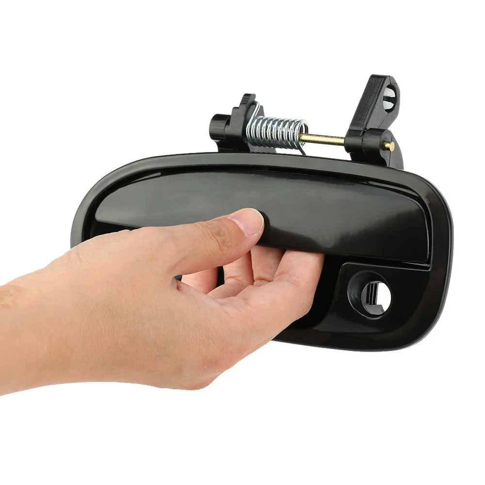 Наружная Передняя дверная ручка черная пара левая и правая для Honda-Civic 1996-2000