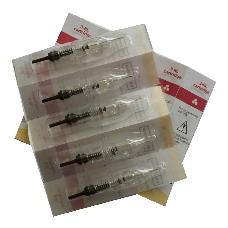 Татуировки иглы RL 10 шт. татуировки Одноразовые Перманентный макияж бровей губ