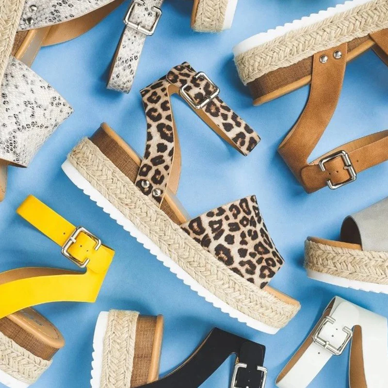 Женские Сандалии босоножки на танкетке для женщин сандалии высоком каблуке