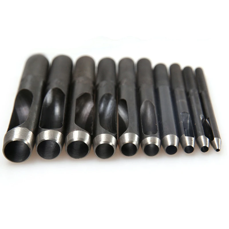 

Leather Hollow Punch Set Belt Hole Puncher DIY Craft Kit Leathercraft Punching Toos for Watch Band Leathers Strap Gasket