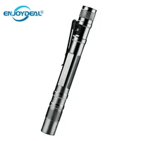 mini pen light led flashlight portable aircraft aluminum torch lamp pocket with clip for dentist and for camping hiking out