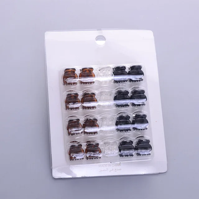 2019 New Girls Children Hair Gripper Lovely Mini Scrub Small Crabs Claw Flower Transparent Women Clips |
