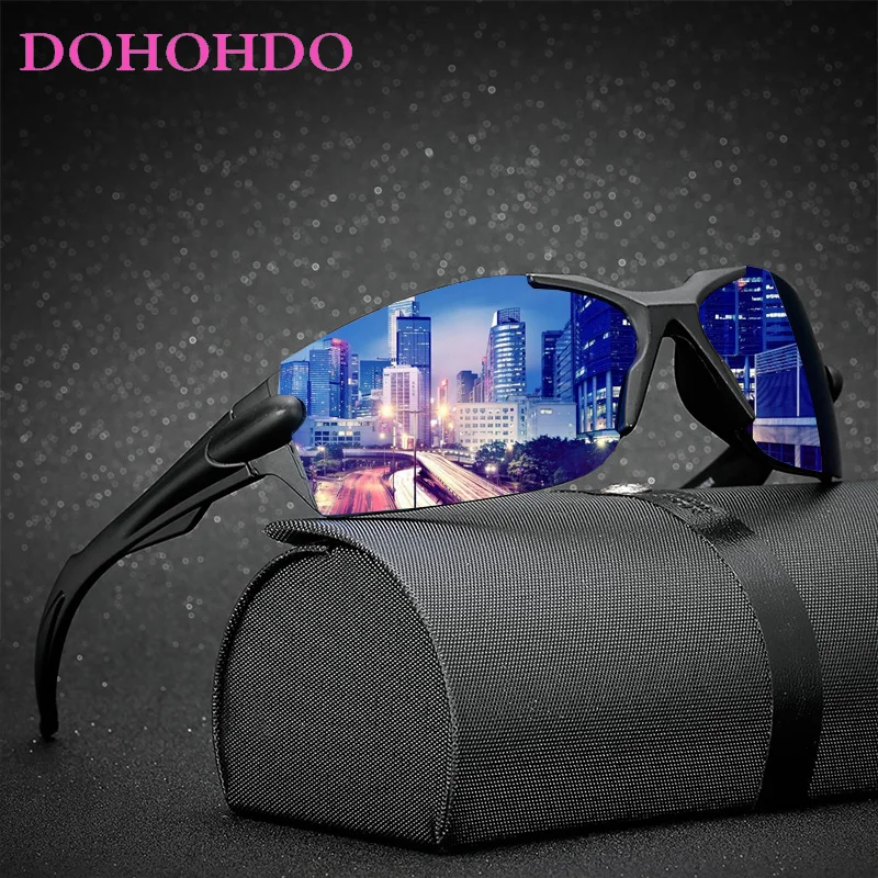 Солнцезащитные очки DOHOHDO поляризационные без оправы для мужчин и женщин