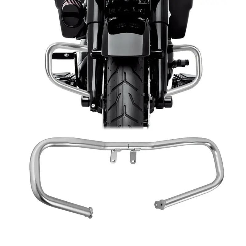 Защита двигателя мотоцикла для Harley Touring Street Glide Road King FLHX FLHR 2014-2021 черный хром |