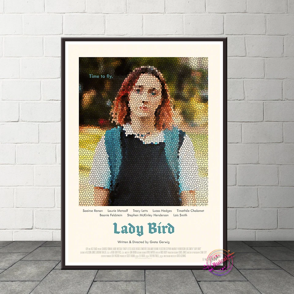 Плакат с изображением леди и птицы saoоте Ронан настенный художественный принт