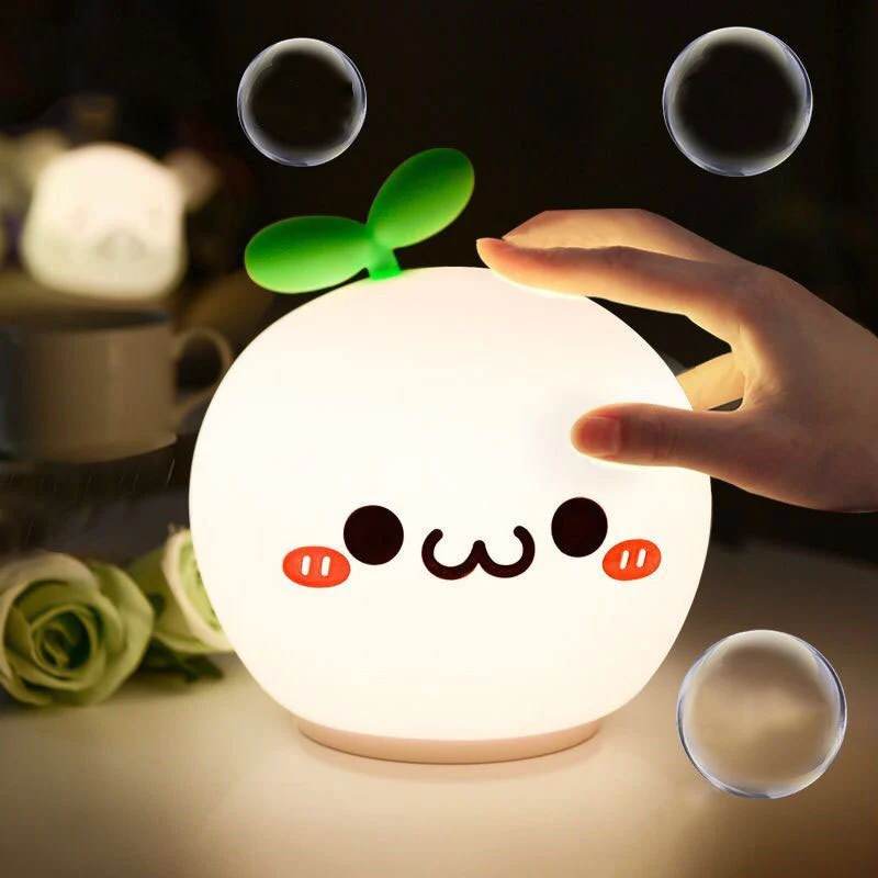USB LED Night Light Lamp Soft Silicon Touch Sensor Cartoon 5V 1200 mAh 8 Hours Working Kids Cute BP-D-PPD-U LIGHT | Лампы и освещение