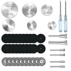 44 шт отрезные круги шлифовальные вращающиеся инструменты площадку песок Бумага для Dremel инструменты аксессуары