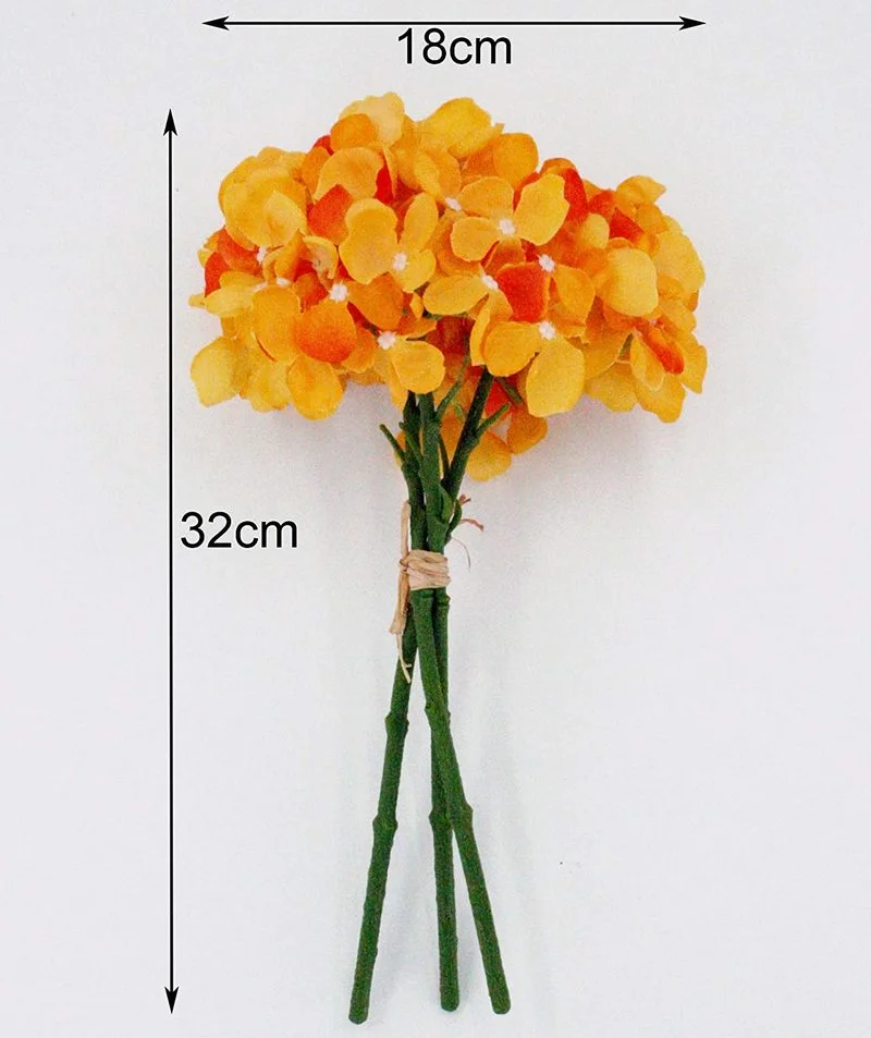 

artificial flowers silk hydrangea DIY wedding bouquet home party decoration