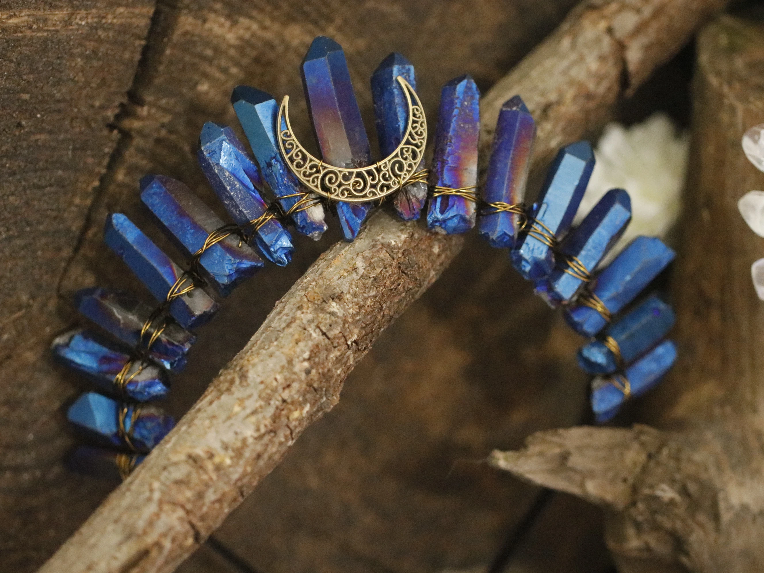 Аксессуары для ведьмы ювелирные изделия Луна Викка волшебник Корона головная