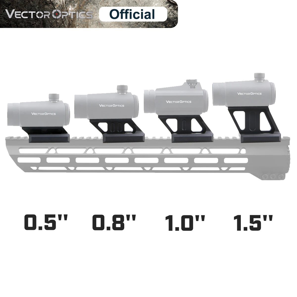 Векторная оптика Red Dot Riser Rail Mount 0 5 &quot0 83" 1 &quot1 5" Cantilever Picatinny Weaver 21 м подходит для