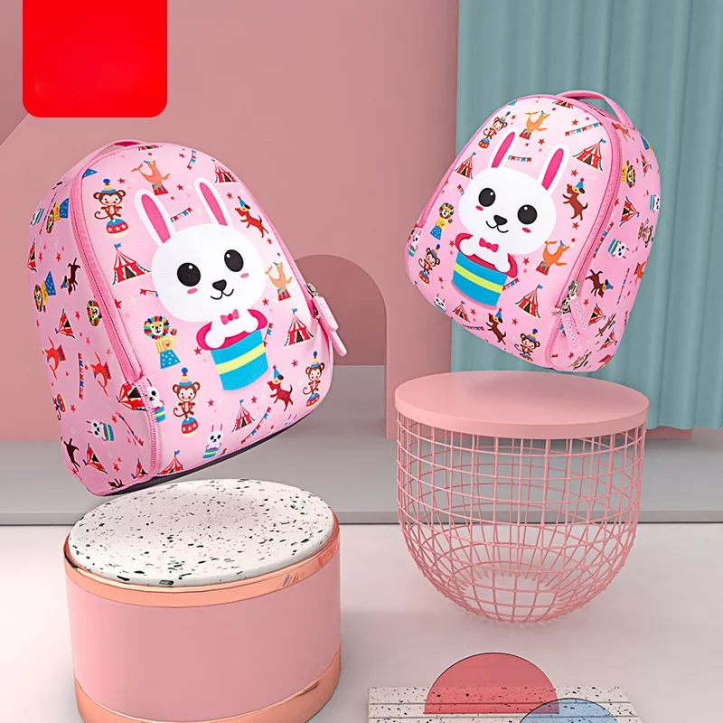 Children Backpack Toddler Kids School Bag Backpack for Baby Kids Cute School Bag Boy Girl Light Bag Rabbit Butterfly Lion Bag