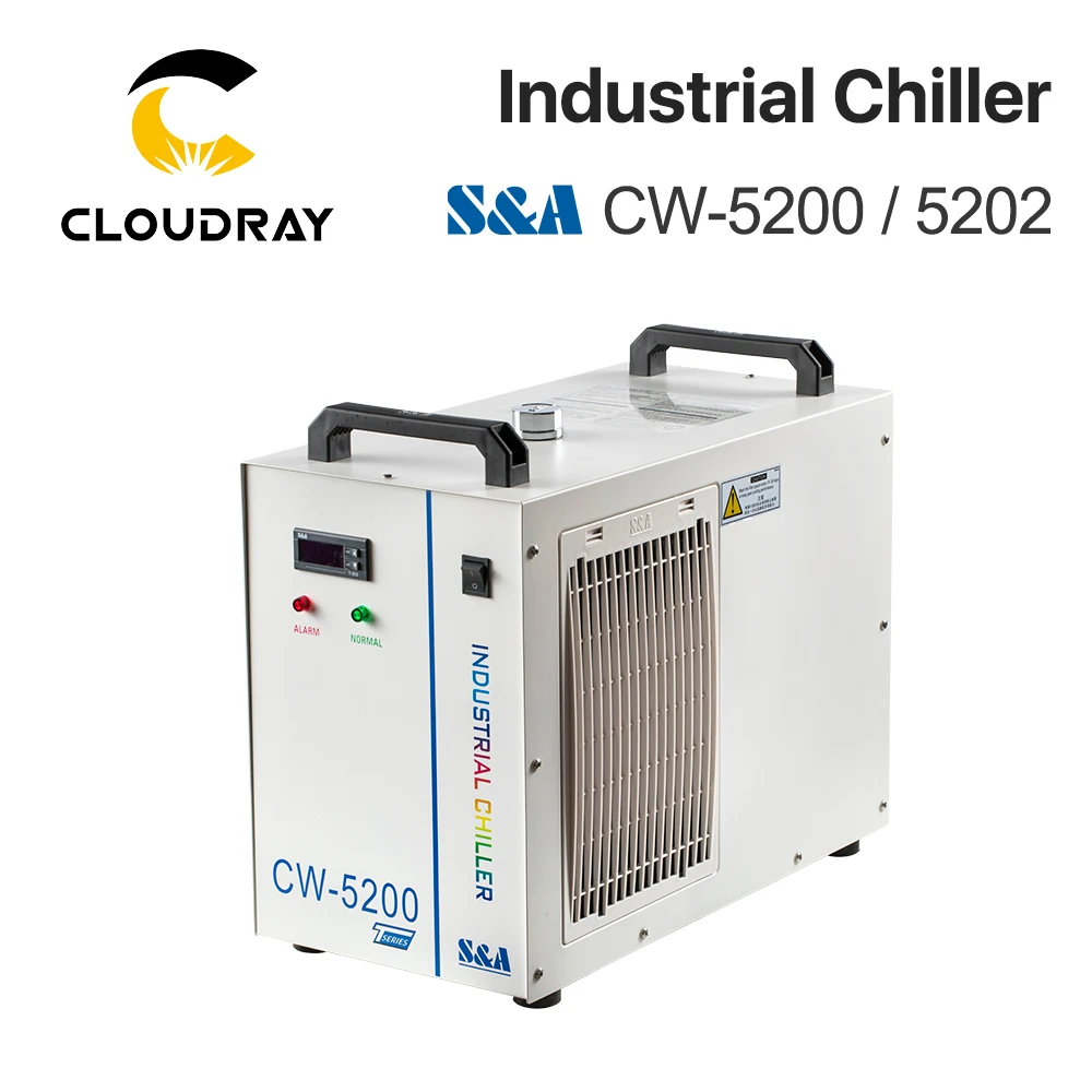 Промышленный Воздушный водяной охладитель Cloudray S & A CW5200 CW5202 для CO2 лазерной